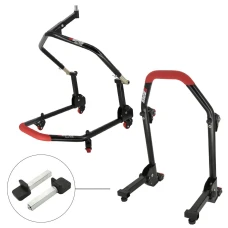 SEFIS M20U folding mobile front head lift paddock stand and rear paddock stand set - paddles SEFIS M20U folding mobile front head lift paddock stand and rear paddock stand set - paddles