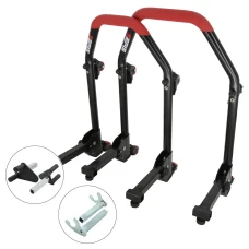 SEFIS M20U foldable mobile universal motorcycle stand front and rear set - forks / hooks SEFIS M20U foldable mobile universal motorcycle stand front and rear set - forks / hooks