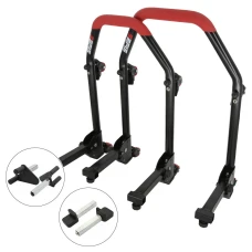 SEFIS M20U foldable mobile universal motorcycle stand front and rear set - forks / paddles SEFIS M20U foldable mobile universal motorcycle stand front and rear set - forks / paddles