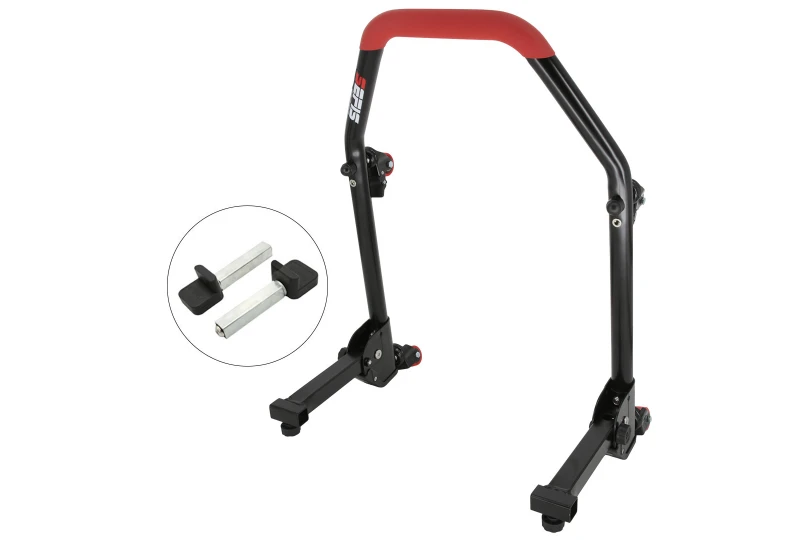 SEFIS M20U foldable mobile universal rear motorcycle stand - paddles