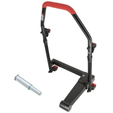 SEFIS M22U single left-sided folding mobile swing arm rear paddock stand with 18/19.5 mm adapter