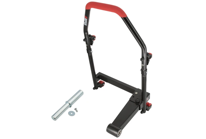 SEFIS M22U single left-sided folding mobile swing arm rear paddock stand with adapter for Kawasaki Ninja H2 / H2R 21.6mm for a motorcycle