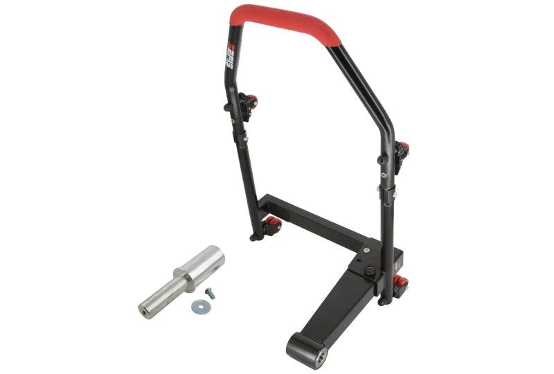 SEFIS M22U single left-sided folding mobile swing arm rear paddock stand for a motorcycle SEFIS M22U single left-sided folding mobile swing arm rear paddock stand for a motorcycle