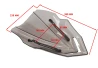 Windscreen smoke tall Kawasaki Z900 2017-2019 for a motorcycle