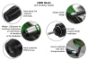 SEFIS Lead steel handlebar ends weights Honda 5mm - black