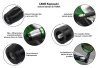 SEFIS Lead steel handlebar ends weights Kawasaki - black