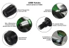 SEFIS Lead steel handlebar ends weights Yamaha - black