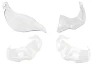 Increase hand shield Guard Protector BMW GS 800/1200/1250/S1000XR clear for a motorcycle