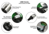 SEFIS Lead steel handlebar ends weights Yamaha - silver