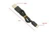SEFIS charging data cable with USB-A and Micro-USB connectors 29cm black for a motorcycle