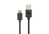 SEFIS charging data cable with USB-A and USB-C connectors 29cm black for a motorcycle