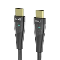 SEFIS charging data cable with LED connectors USB-C and USB-C 65W 1.5m black