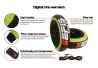 SEFIS Digital tyre warmers 120/17 and 200/17 BL for a motorcycle