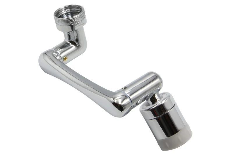 SEFIS faucet extension rotatable by 1440° -  chrome with rubber