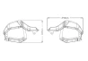 Increase of lever protectors Honda CRF1100 L 2016-2019 / X-ADV 750 2017-2020 transparent clear for a motorcycle