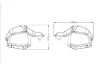 Increase of lever protectors Honda CRF1100 L 2016-2019 / X-ADV 750 2017-2020 dark smoked for a motorcycle