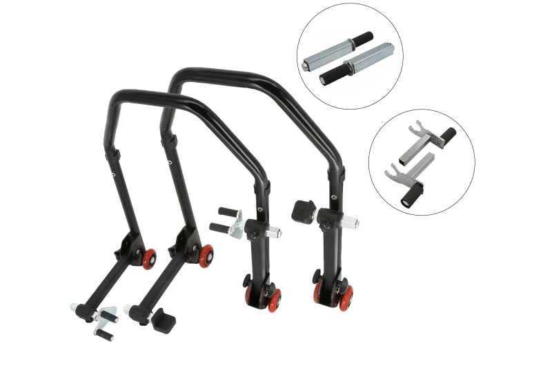 SEFIS D20 foldable motorcycle stand front and rear set - single / 2in1 for a motorcycle