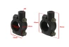 SEFIS motorcycle handlebar mirror clamp mount adaptor M8R - black for a motorcycle