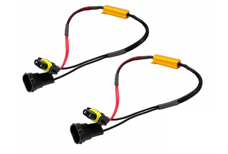 Resistor 50W 8Ω CAN BUS with socket H8 H11 2pcs for the car