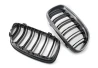 Front grill mask Double-line BMW 3 E90/91 2009-2012 carbon on the car