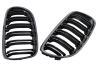 Front grill mask Double-line BMW 3 E90/91 2009-2012 carbon on the car