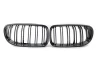 Front grill mask Double-line BMW 3 E90/91 2009-2012 carbon on the car
