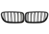Front grill mask Double-line BMW 3 E90/91 2009-2012 carbon on the car