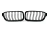 Front grill mask Double-line BMW BMW 3 F30 F31 2012-2018 carbon on the car