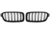Front grill mask Double-line BMW BMW 3 F30 F31 2012-2018 carbon on the car