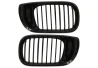 Front grill mask single BMW 3 E46 2001-2006 FACELIFT black on the car