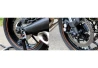 Front and rear fork wheel frame slider crash protector for Honda CBR900RR for a motorcycle