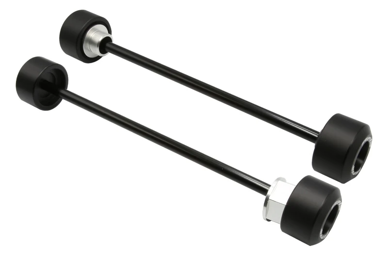 Front and rear fork wheel frame slider crash protector for Husqvarna 701 Supermoto for a motorcycle