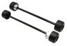 Front and rear fork wheel frame slider crash protector for Husqvarna 701 Supermoto for a motorcycle