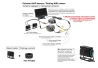 Rear view AHD camera with 10m cable for the car