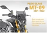 Windshield dark smoked Yamaha MT-09 2021-2023 for a motorcycle