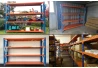 Metal shelf rack 200x200x60 load capacity 1200kg orange-blue 