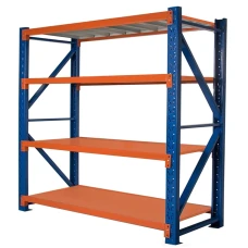 Metal shelf rack 200x200x60 load capacity 1200kg orange-blue