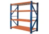 Metal shelf rack 200x200x60 load capacity 1200kg orange-blue 