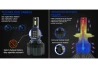 R8 LED FLASHBULBS H4 70W PAIR white for the car