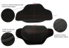 SEFIS Race knee sliders for overalls - eyelet velcro for bikers