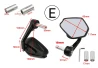 SEFIS RAW 1 mirrors Honda 18mm for a motorcycle
