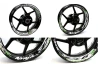 SEFIS one-piece wheel decals Aprilia Tuono V4 grey-black