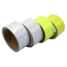 Reflective adhesive tapes 4 pcs - silver / fluo Reflective adhesive tapes 4 pcs - silver / fluo