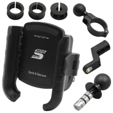 SEFIS RW + phone holder with anti-shock adapter - into the steering neck