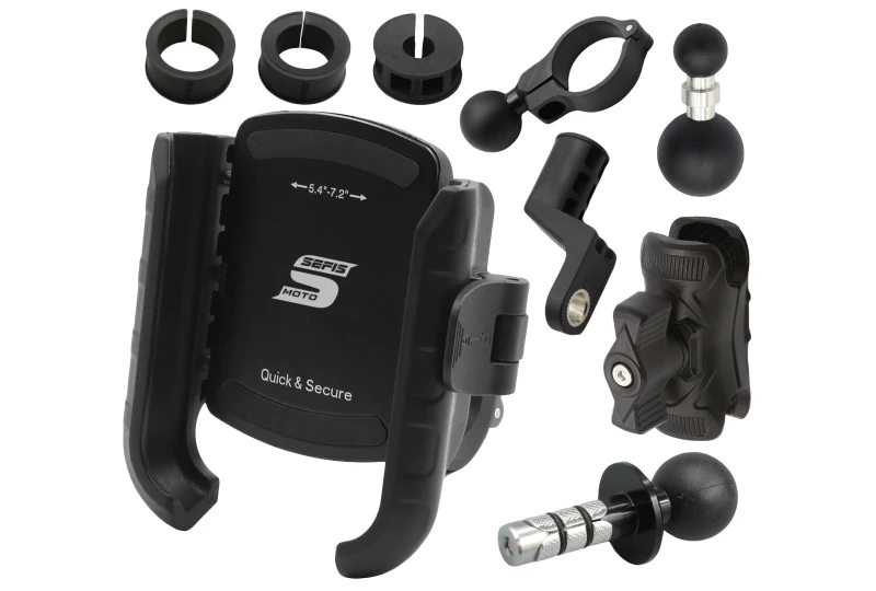 SEFIS RW + phone holder with anti-shock adapter - into the steering neck for a motorcycle SEFIS RW + phone holder with anti-shock adapter - into the steering neck for a motorcycle