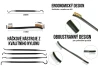 SEFIS set of wire brushes and hooks for detailed cleaning 7pcs for the car