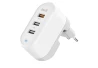 SEFIS adaptive quick socket charger with folding pins 3x USB