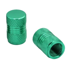 SEFIS valve caps for motorbike green