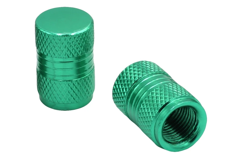 SEFIS valve caps for motorbike green