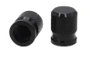 SEFIS CNC valve caps for motorbike black